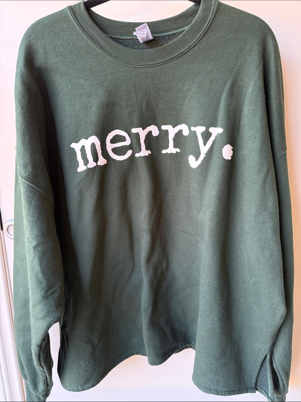 Gildan DryBlend Green Christmas Graphic Sweatshirt XL